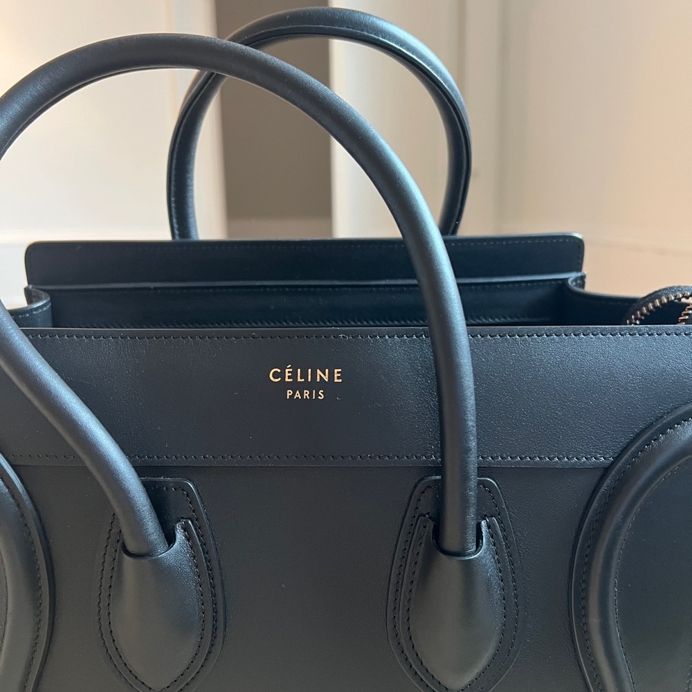 Celine micro Luggage tote black - Picture 8 of 15